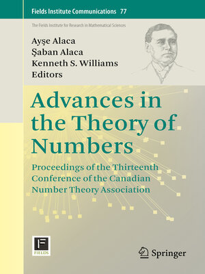 cover image of Advances in the Theory of Numbers